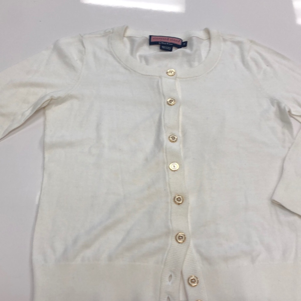 Vineyard vines cotton cardigan whir SZ sm
